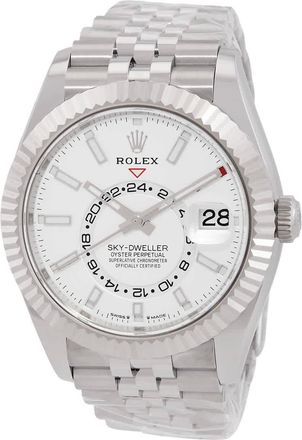 Rolex Sky-Dweller GMT Automatic Chronometer White Dial Mens Watch 336934-0004