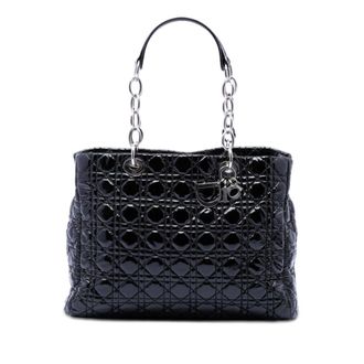 Dior Pre-owned Dior Large Patent Cannage Lady Dior Soft Shopping Tote Ladies NIFRUI3VPC7KUY9V
