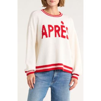 Alice & Olivia Ogden Apr&egrave;s Pullover in Ecru Multi at Nordstrom Rack, Size X-Large
