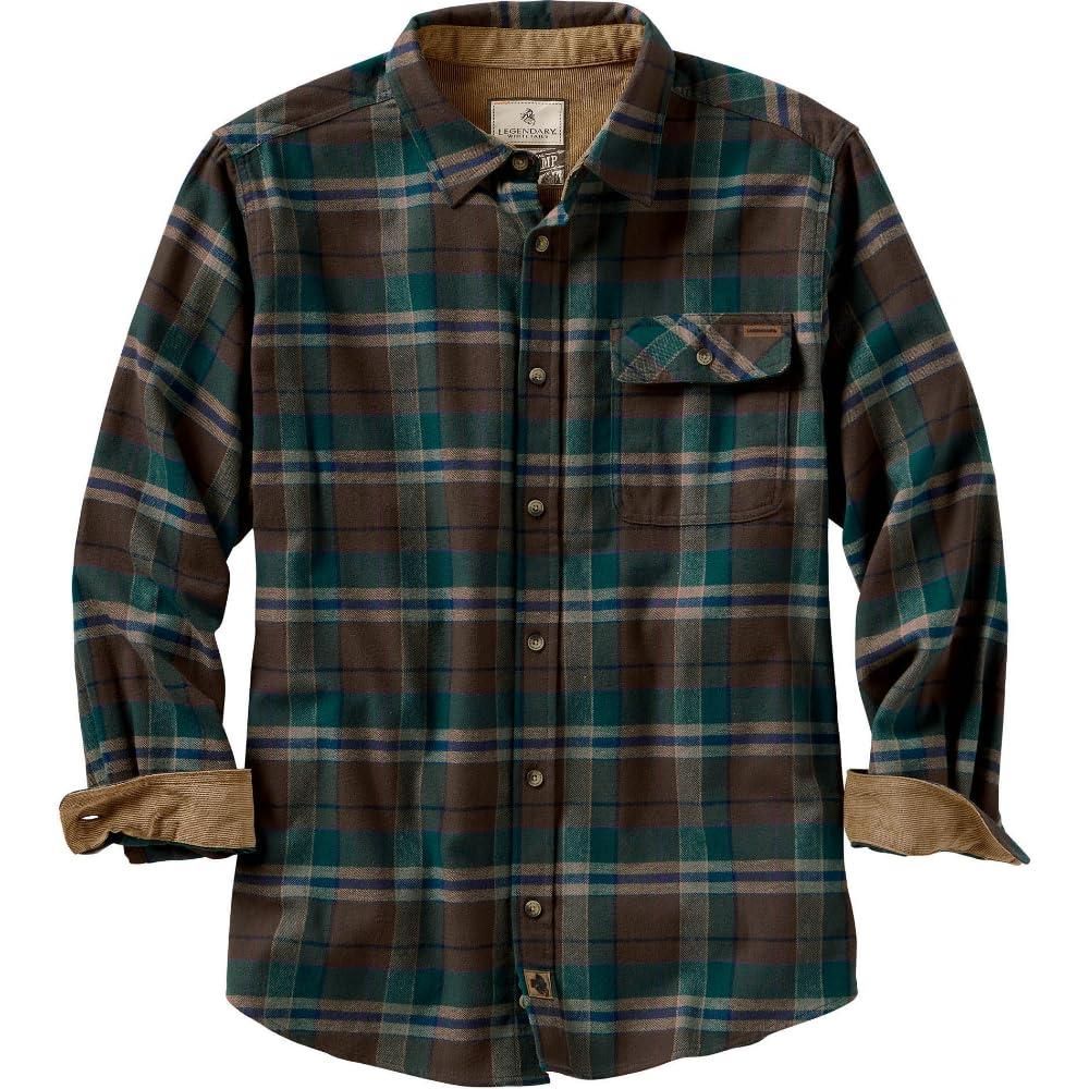 Chemise Poche Unique Chemise Flanelle Legendary Whitetails Buck Camp - Coton Brossé Coupe Décontractée Flanelle Coton Brossé Buck Camp Manches Longues