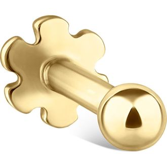 Maria Tash Ball Single Threaded Stud Earring in Yellow Gold at Nordstrom, Size 2 Mm