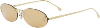 Fendi Stijlvolle zonnebril voor elke outfit - unisex - Zonnebrillen - Geel - ONE Size - Accessoires