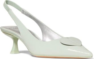 Kate Spade New York lover crinkle patent leather slingback pump in Mint Frosting at Nordstrom, Size 6.5