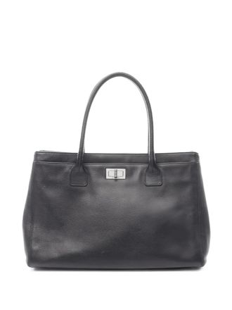 Chanel 2005-2006 2.55 Executive shopper van kaviaarleer - Zwart