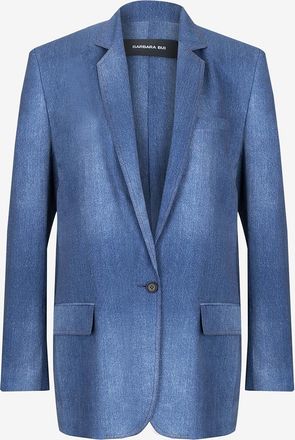 Barbara Bui Cr&ecirc;pe-Blazer in Denim-Optik Boyfriend