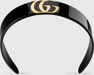 Gucci Hair Band With Double G, Resin, Resin