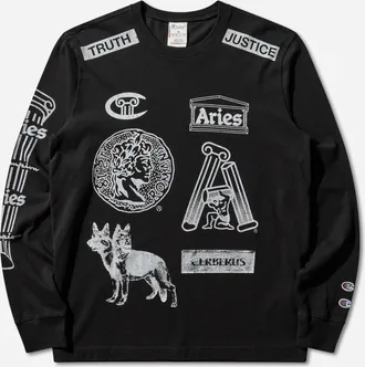 Champion Aries Sponsor Longsleeve T-Shirt Black