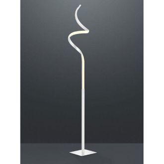 Reality Lampada Piantana Led Moderna Ondulata 145 cm Bianca Course gd Trio