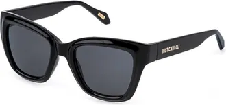 Just Cavalli Smoke Square Ladies Sunglasses SJC148 0Z42 52