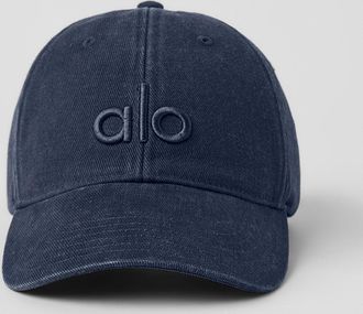 Alo | Washed Off-Duty Cap in Vintage Navy Blue