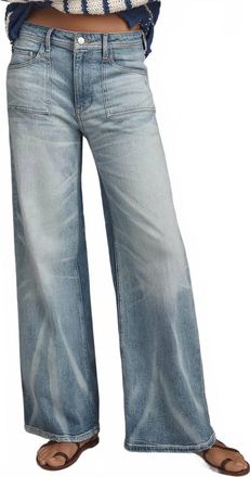 Pilcro Heritage High Rise Wide Leg Jeans In South Cambridgeshire Wash
