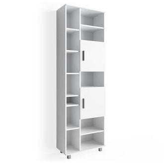 Vicco Armario De Ba&ntilde;o Ilias, Blanco, 60 X 190 Cm