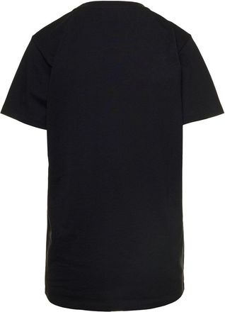 Isabel Marant Womens T-Shirt With Logo Embroidery Black Cotton T-Shirts & Jerseys