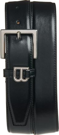 Balenciaga Hourglass Leather Belt in 1000 Black at Nordstrom, Size 105