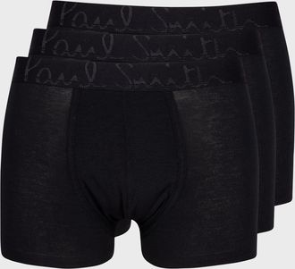 Paul Smith Mens 3-Pack Solid Stretch Trunks