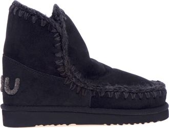 Mou Eskimo 18 Glitter Logo - Dames - Winterlaarzen - Zwart - 39 EU - Wol - Schoenen