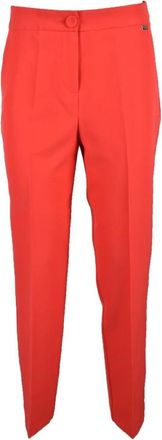 Nenette Elegante TLJ broek met elastan - Dames - Slim Fit Broeken - Rood - S - Polyester - Broeken