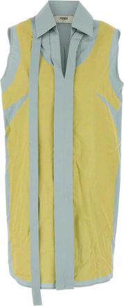 Fendi Powder Blue Cotton Dress