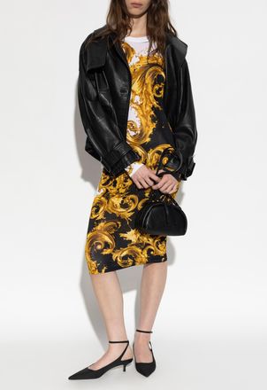 Versace Jeans Couture Dress With barocco Print, Womens, Multicolour