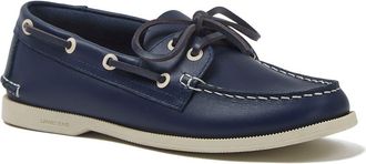 Lands End Seaport Classic Boat Shoes in Navy Peacoat at Nordstrom, Size 8.5