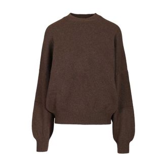 Khaite Margaux Jumper - female - Khaite - Round-neck Knitwear - Brown - XS - Knitwear