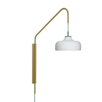 H&uuml;bsch Current Wandleuchte, khaki / weiss