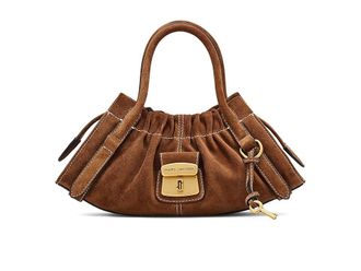 Marc Jacobs The Suede Dakota Small Satchel Cross Body Womens Handbags Copper, Polyester/Suede