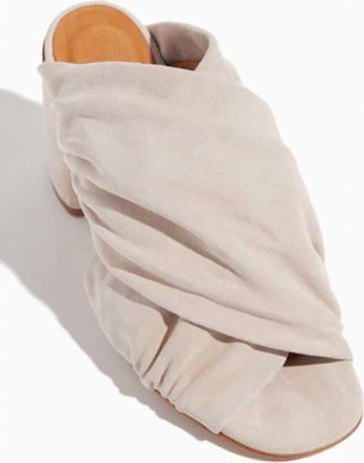 Forte_Forte Womens Suede Heeled Sandals In Rose