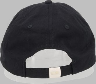 Maison Margiela Mens Logo Cotton Baseball Cap Black Hat