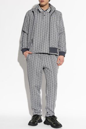 Lacoste Monogram Sweatshirt, Mens, Grey