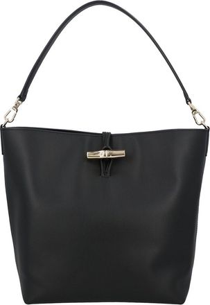 Longchamp Le Roseau Medium Leather Hobo Bag