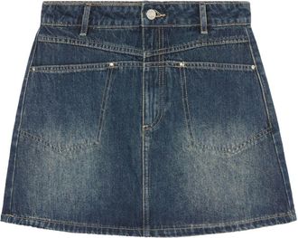 B+ab A-line denim miniskirt - women - Cotton/Polyester - S - Blue