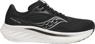 Saucony Womens Ride 18 Shoes In Black