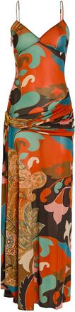 Etro Printed Mesh-jersey Maxi Dress - Multicoloured - 38 (UK6 / XS)