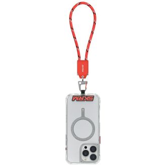 OEM Correa Universal Para Mu&ntilde;eca Skinarma Dyno Ve Usb-c/usb-c Con Cable 2 En 1, Color Rojo