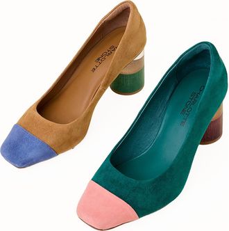 Charlotte Stone Risa Mismatch Cap Toe Pump in Kingston at Nordstrom, Size 13