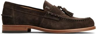 Tod's Loafers van su&egrave;de met kwastjes - Heren - Loafers - Bruin - 44 1/2 EU - Su&egrave;de - Schoenen