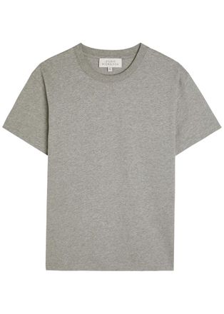 STUDIO NICHOLSON Perfect Cotton T-shirt - Light Grey - 12 (UK12 / M)