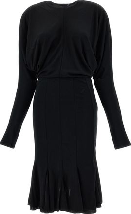 Jacquemus Black La Robe Losange Jersey Midi Dress