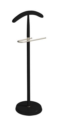 HERDASA Gal&aacute;n de noche de madera de haya negro 111x44x30 cm