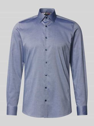 Olymp Level 5 Slim Fit Business-Hemd mit Kentkragen in Marine, Gr&ouml;&szlig;e 42