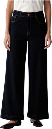 Fracomina Jeans, Dames, Zwart, W28, Katoen, Flare Jeans