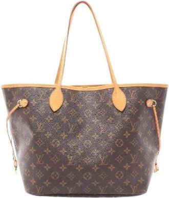 Louis Vuitton Pre-owned Neverfull Monogram Tote Bag - Dames - Vintage Shopper - Bruin - ONE Size - Leer - Vintage