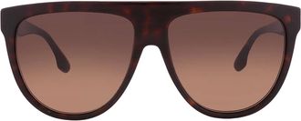 Victoria Beckham Brown Gradient Browline Ladies Sunglasses VB680S 234 58