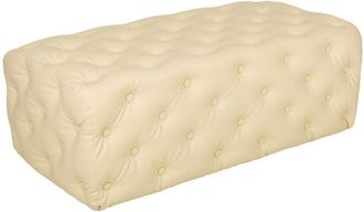 Wanderlust Deco Banqueta Tapizada Blanca108x54x40