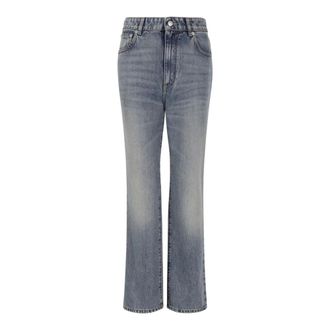 Alexander McQueen Straight Leg Jeans - female - Alexander McQueen - Straight Fit Jeans - Blue - W25 - Jeans
