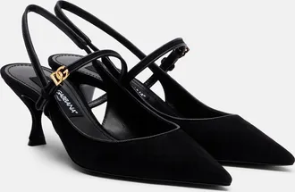 Dolce & Gabbana Suede slingback pumps
