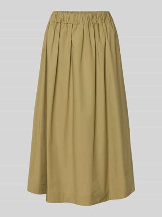 Marella Midirock mit elastischem Bund Modell MEMORE in Khaki, Gr&ouml;&szlig;e 34