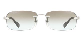 Gucci GG1221S 008 Mens Sunglasses Silver Size 56