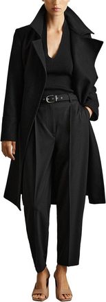 Reiss Petite Rae Mid Length Belted Wool & Cashmere-Blend Coat